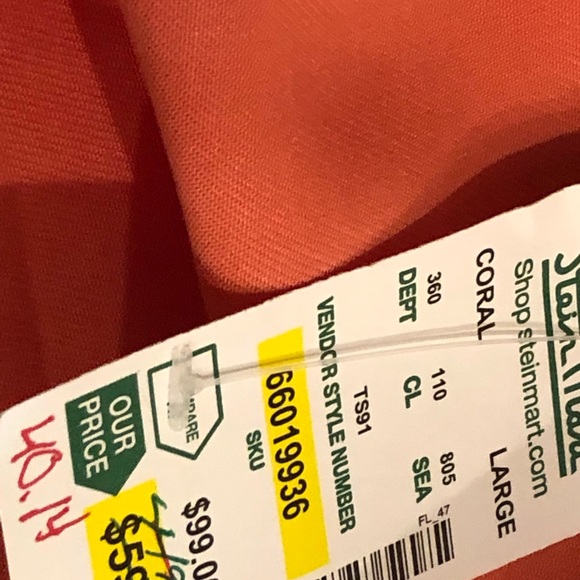 Coral Tunic with Overblouse - Picture 8 of 8